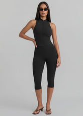 High-Waisted Sculpt Capri Leggings