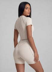 Contour Stitch Micro Shorts