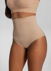 Seamless High-Waisted Tummy-Control Butt-Lifting Sculpting Briefs