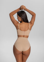 Seamless High-Waisted Tummy-Control Butt-Lifting Sculpting Briefs