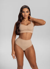 Seamless Mid-Rise Tummy-Control Butt-Lifting Sculpting Briefs Duo