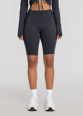 High-Waisted Performance Biker Shorts