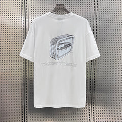 Corteiz Alcatraz Back Print Oversized Tee – White