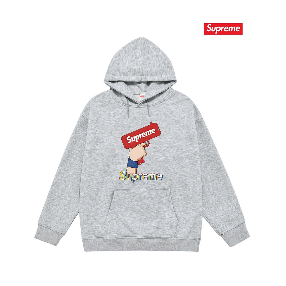 Cross border high version trendy brand Supreme letter printed hooded sweatshirt jacket, classic BOX looped hoodie for men and women (57)