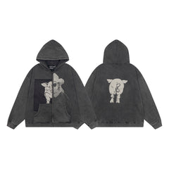 Erd hooded sweatshirt melancholic rich second-generation versatile loose hoodie trendy ins autumn/winter 2025 new European and American fashion brand (30)