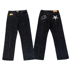 Corteiz Heavyweight Denim Pants Black