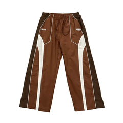 Corteiz Devil's Island sports style spliced contrasting casual pants for men and women, drawstring elastic waisted pants, trendy and versatile (4)