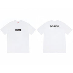 Heavy Cross border Trendy Supreme Letter Printed T-shirt BOX Round Neck Short Sleeve Men's and Women's Loose Casual T-shirt Men's and Women's (5)