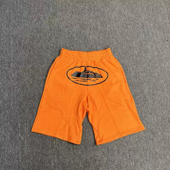 High version CORTEIZ Devil Island printed casual shorts, high street American sports loose men's and women's five quarter pants ins (2)