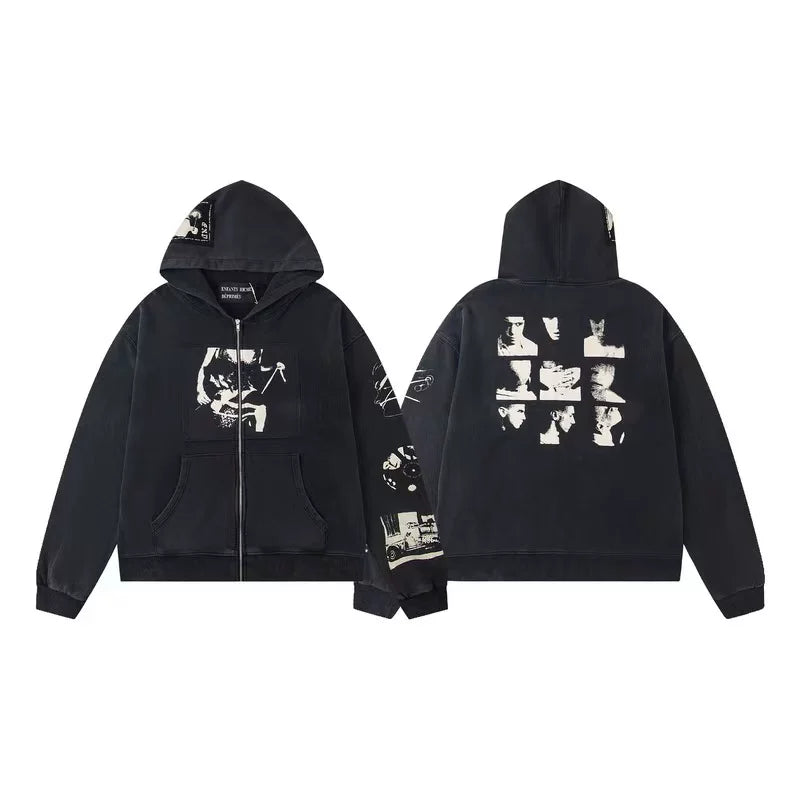 Erd hooded sweatshirt melancholic rich second-generation versatile loose hoodie trendy ins autumn/winter 2025 new European and American fashion brand (38)
