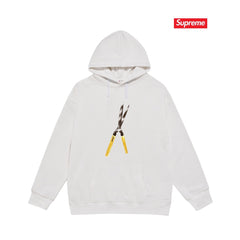 Cross border high version trendy brand Supreme letter printed hooded sweatshirt jacket, classic BOX looped hoodie for men and women (26)