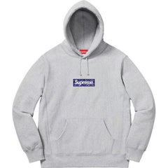 Supreme潮牌连帽卫衣男秋冬加绒宽松街头嘻哈外套纯色长袖套头衫 (4)