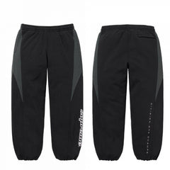 SUPREME Trendy SWEATPANTS Street Street Trendy Men's Loose Velvet Waist Pants Leg Tight Sports Pants Casual (1)