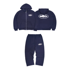 CORTEIZ Devil's Island Coat BOXY Short Wide Hoodie BAGGY Pants Hoodie Set American Hip Hop (15)