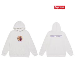 Cross border high version trendy brand Supreme letter printed hooded sweatshirt jacket, classic BOX looped hoodie for men and women (62)