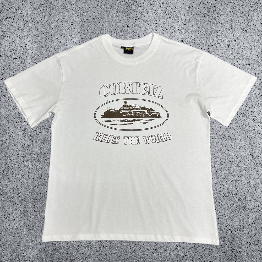 CORTEIZ Devil's Island Short sleeved Cotton Round Neck Printed American Street Loose T-shirt 2024 Spring New INS Trendy Brand (3)