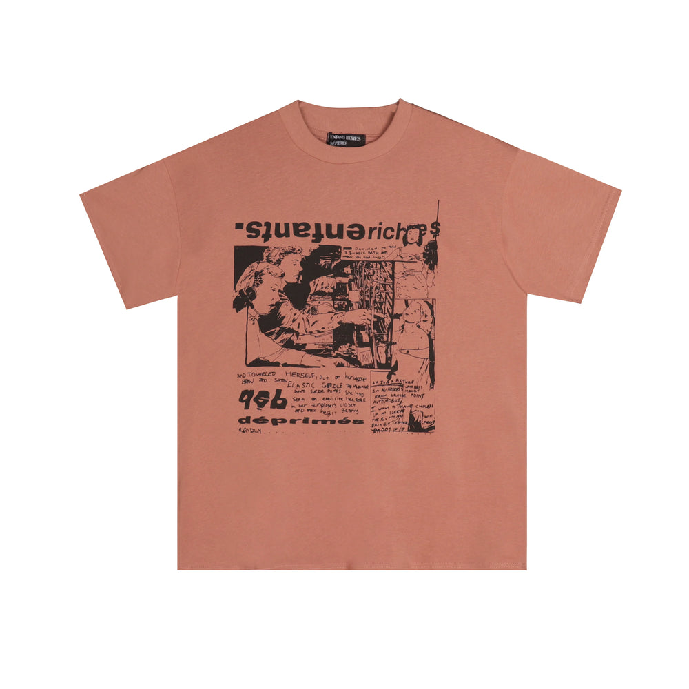 ERD melancholic rich second-generation washed old vtg short sleeved American trendy brand cleanfit heavyweight high street T-shirt for men (70)