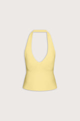 Sculpt Seamless Halter Tank - Butter Yellow