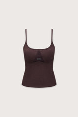 Seamless Rib Vest - Vintage Brown