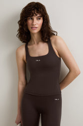 SkinLuxe Cross Back Vest - Americano