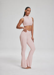 High-Neck Zip-Up Top