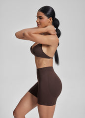 Ultrasculpt High Waisted Butt Lifting Tummy Control Shaping Training Shorts 4.5"