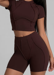 Contour Stitch Micro Shorts
