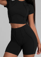 Contour Stitch Micro Shorts