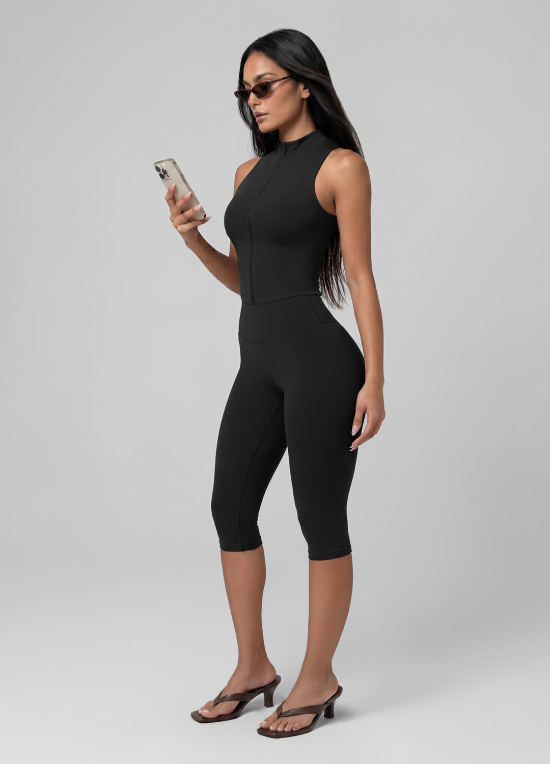 High-Waisted Sculpt Capri Leggings