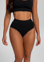 Seamless Mid-Rise Tummy-Control Butt-Lifting Sculpting Briefs