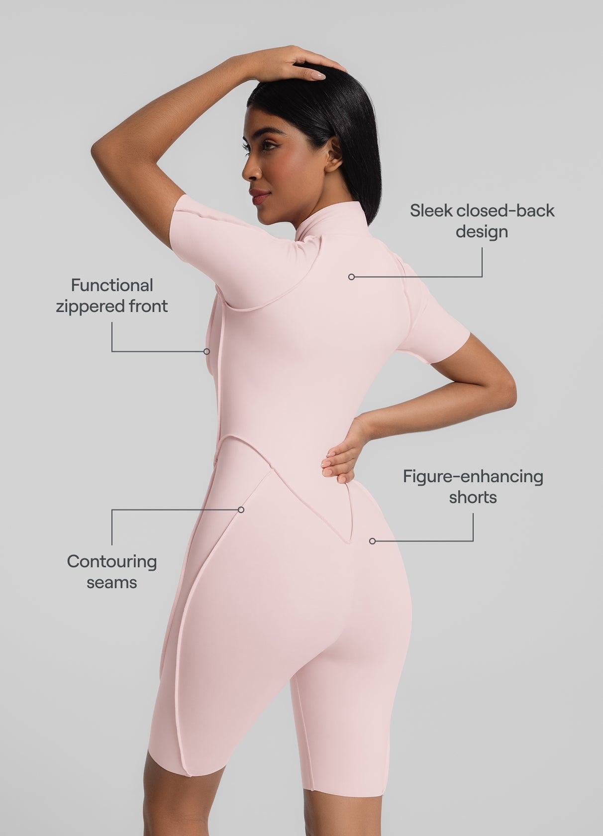 Closed-Back Shorts Catsuit