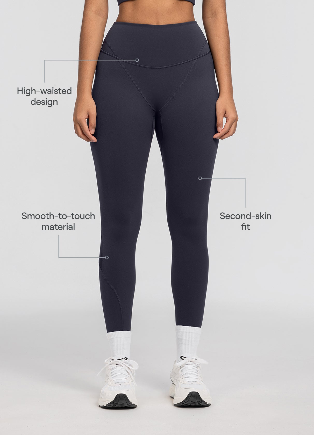 High-Waisted Stretch Performance Leggings