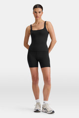 DayFlex Square Neck Full Length Vest - Shadow Black