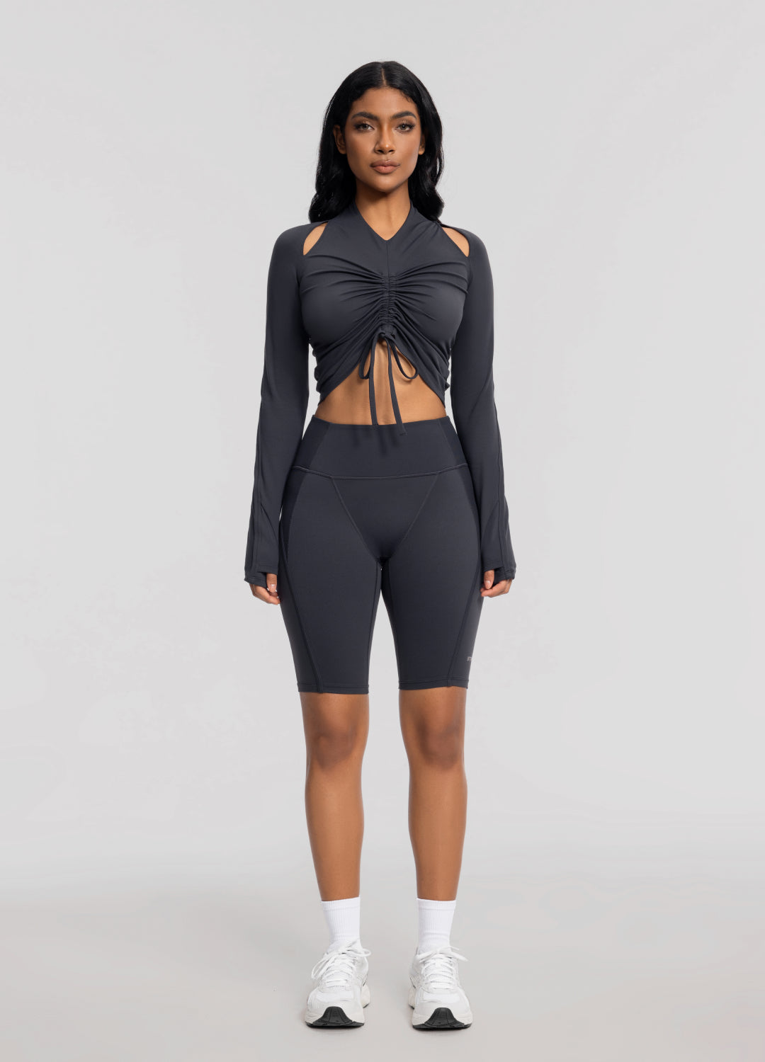 High-Waisted Performance Biker Shorts