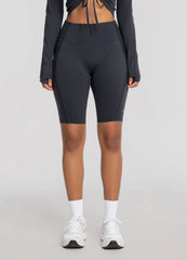 High-Waisted Performance Biker Shorts