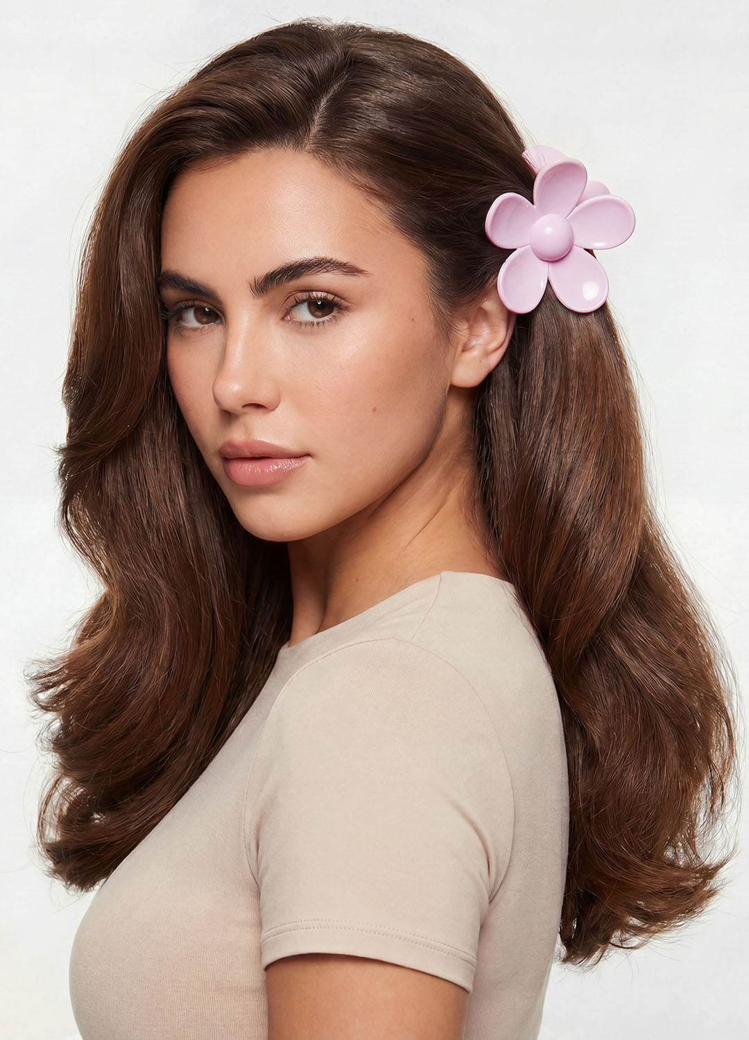 Flower-Shaped Hair Clip