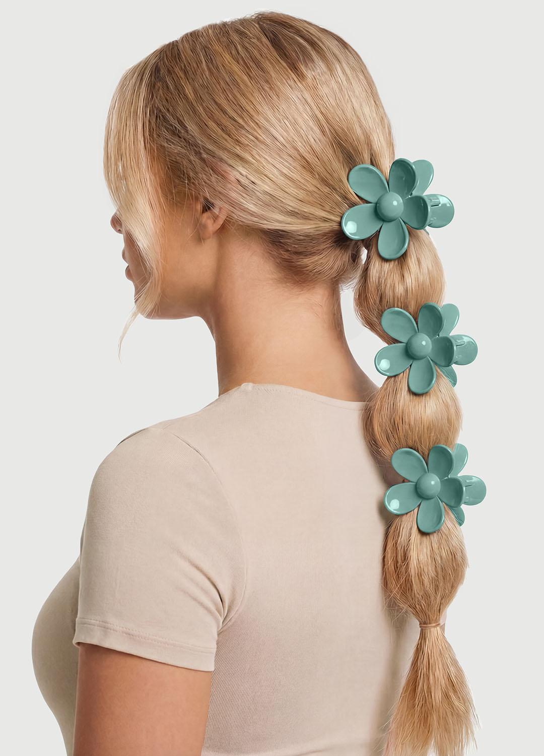 Flower-Shaped Hair Clip