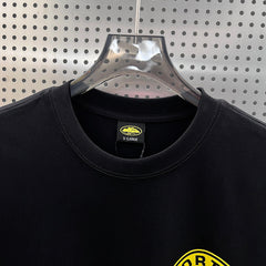 Corteiz U See It Tower Badge Oversized Tee – Black/Yellow