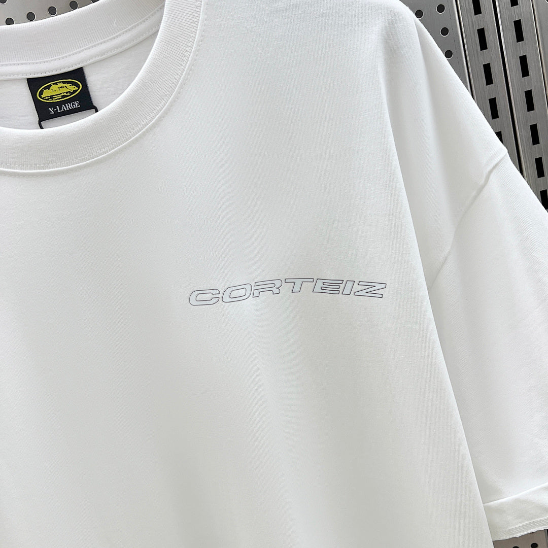 Corteiz Alcatraz Back Print Oversized Tee – White