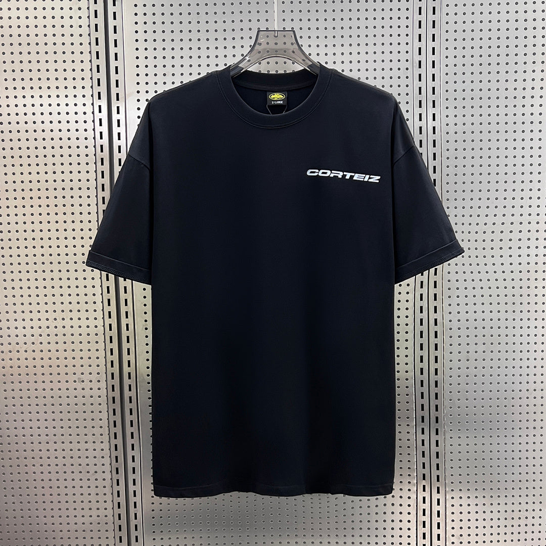 Corteiz Alcatraz Back Print Oversized Tee – Black
