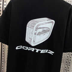 Corteiz Alcatraz Back Print Oversized Tee – Black