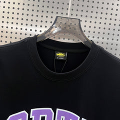 Corteiz CRTZ Arch Logo Oversized Tee – Black/Purple