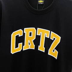 Corteiz CRTZ Arch Logo Oversized Tee – Black/Yellow