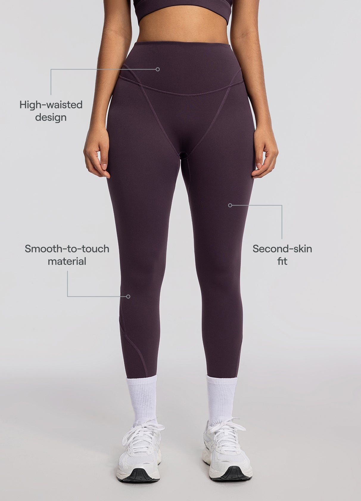 High-Waisted Stretch Performance Leggings