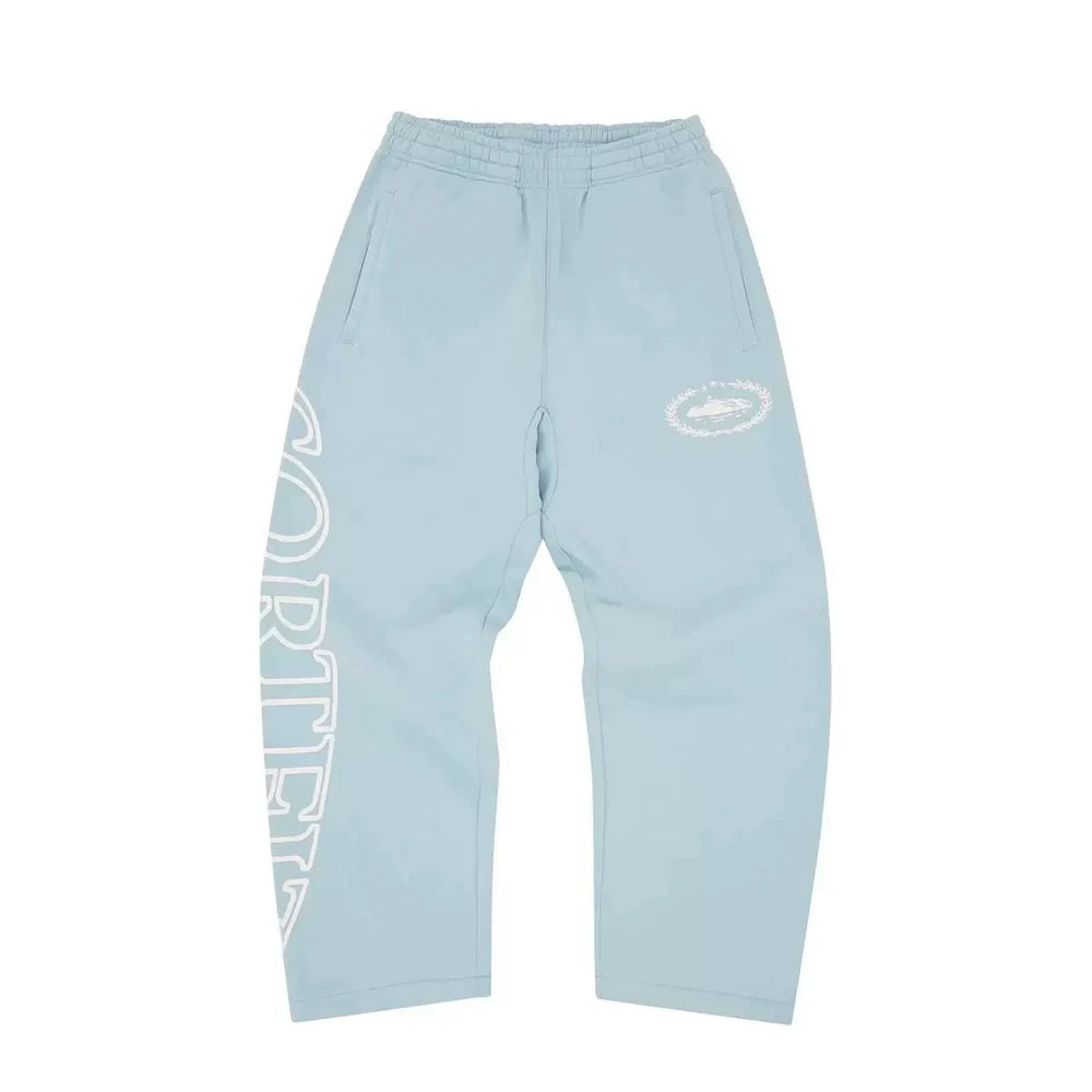 Corteiz Devil's Island Y2K zip knit hoodie set featuring European and American celebrities, hip-hop men's high street casual thick cotton pants trend (1)