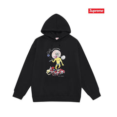 Cross border high version trendy brand Supreme letter printed hooded sweatshirt jacket, classic BOX looped hoodie for men and women (37)