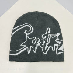American Hip Hop Street Corteiz Cruise Knitted Hat for Men and Women Warm Rap Personalized Street Dance Ins Hoodie (8)