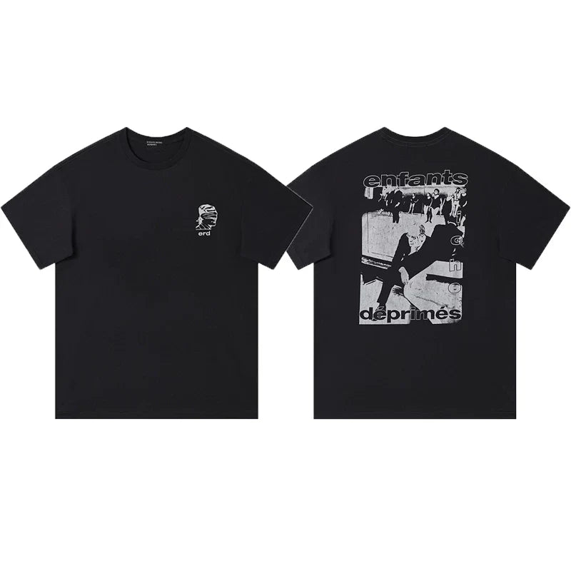ERD melancholic rich second-generation washed old vtg short sleeved American trendy brand cleanfit heavyweight high street T-shirt for men (42)