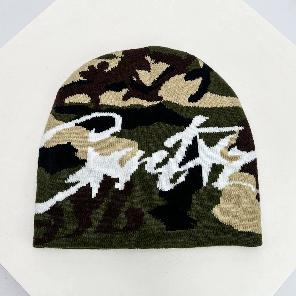 American Hip Hop Street Corteiz Cruise Knitted Hat for Men and Women Warm Rap Personalized Street Dance Ins Hoodie (3)