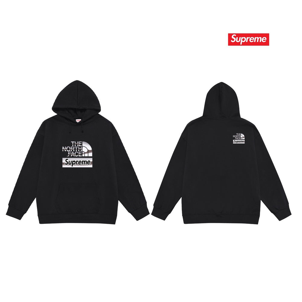 Cross border high version trendy brand Supreme letter printed hooded sweatshirt jacket, classic BOX looped hoodie for men and women (16)